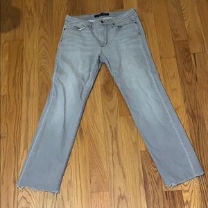 Joe Jeans Grey Raw Hem